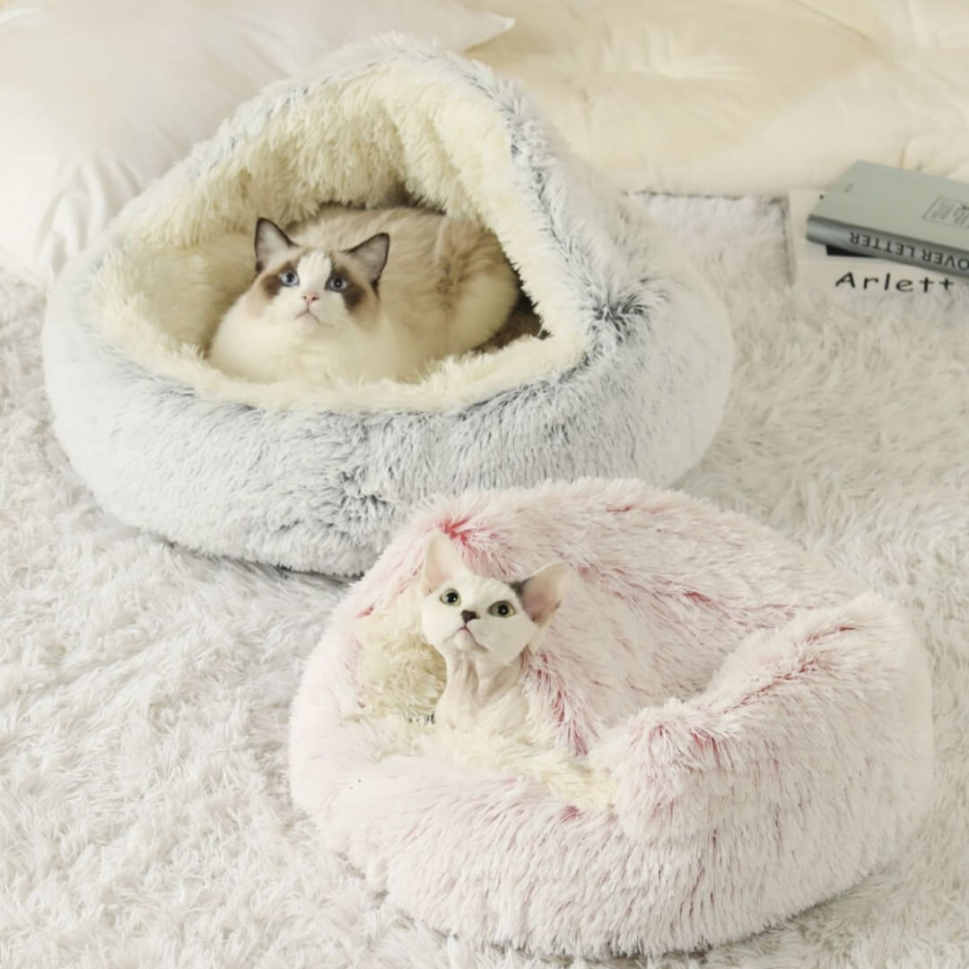 ComfyCave - Plush Cat Bed