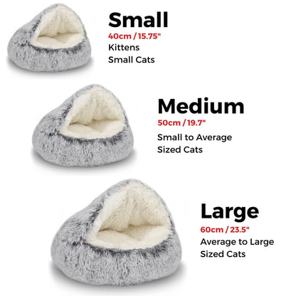 ComfyCave - Plush Cat Bed