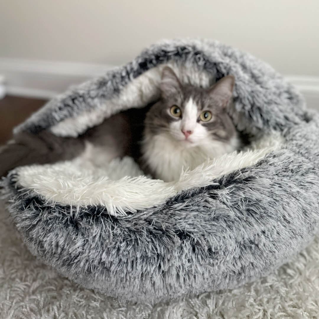 ComfyCave - Plush Cat Bed