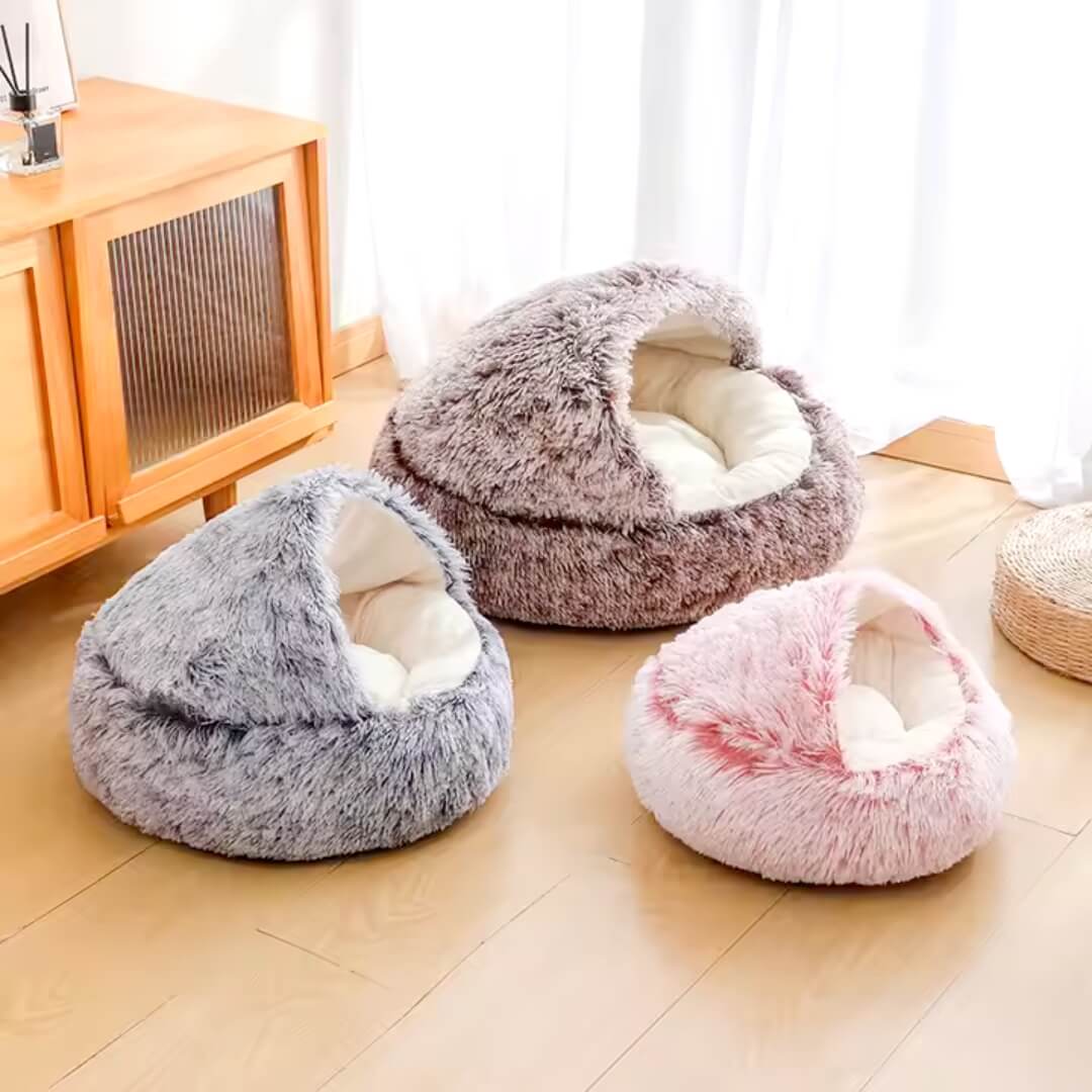 ComfyCave - Plush Cat Bed