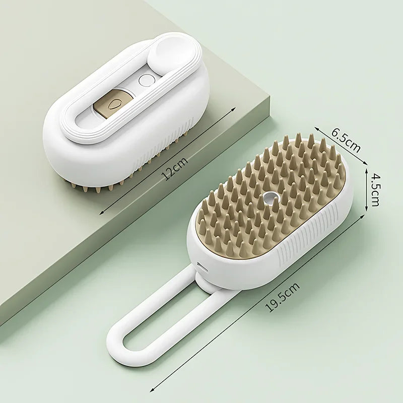 3-in-1 Steam Brush Pet Comb | Groom, Clean & Massage